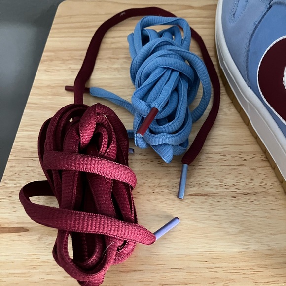 RARE Nike Dunk Low Premium SB Philadelphia Phillies Sneakers Philly Shoes - Picture 14 of 16